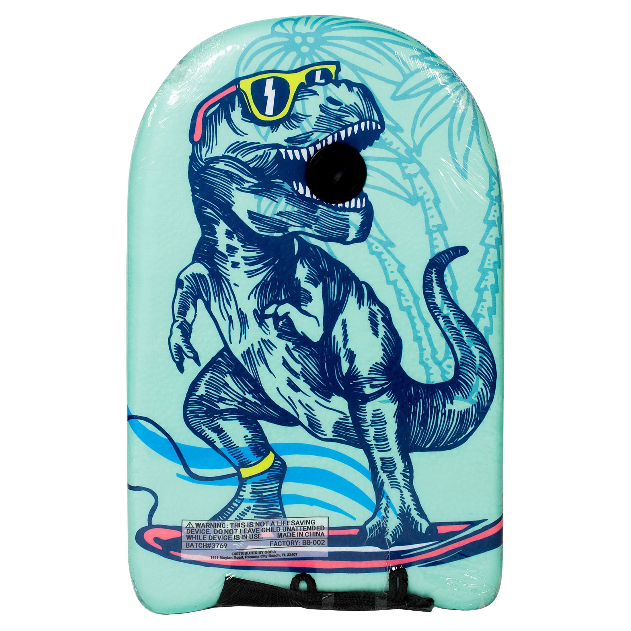 Bluewater Beach 18" Foam Bodyboard Ages 3+, Surfing Dino Print
