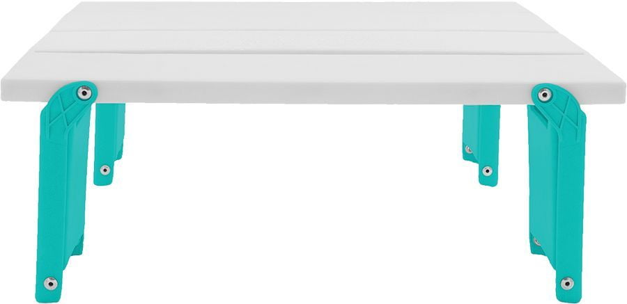 Bluewater Beach Folding Beach Table with Carry Bag in Aqua