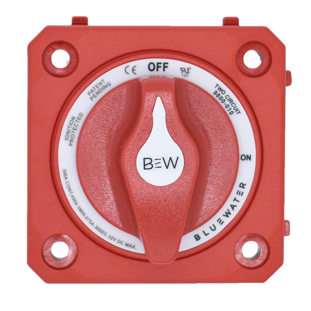 Bluewater 9800-010-10 On/off 4 Post Dual Circuit Battery Switch W/o ...