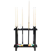 Bluewave Classic Floor Billiard Pool Cue Rack - Black Finish