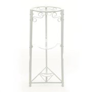 Bluewave Lifestyle PKSM774 3-Step Floor Metal Stand- White - 35 in.