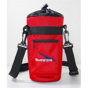 Bluewave Lifestyle Water Bottle Insulated Carrying Holder Case, Red - 34 oz