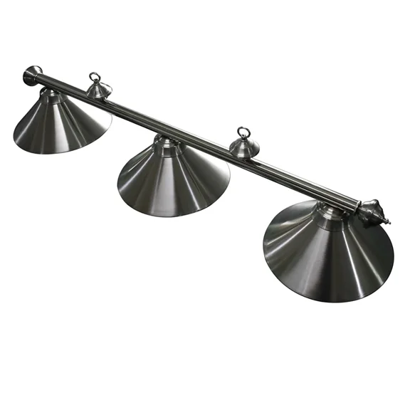 Bluewave Soft Brushed Stainless Steel 3-Shade Billiard Light