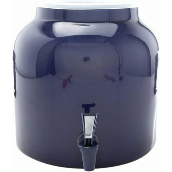 Bluewave Solid White Design Beverage Dispenser Crock