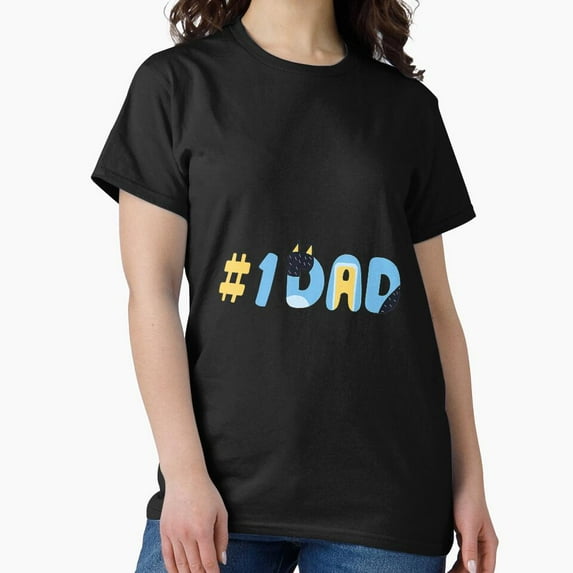 Bluey 1 Dad Number One Father #39 S Day Vintage Style Classic T Shirt