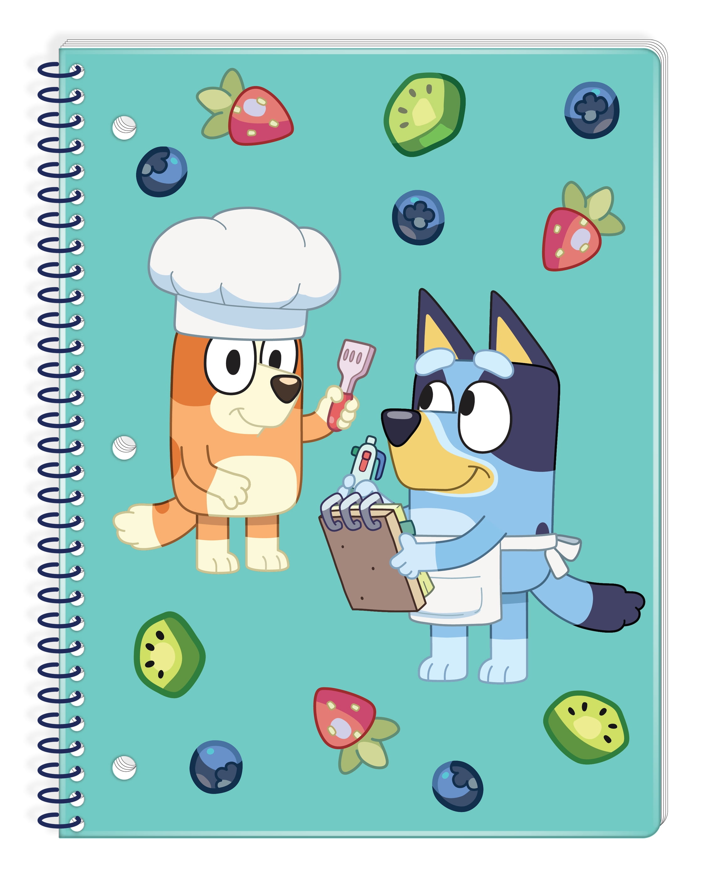 Bluey 1-Subject Spiral Notebook, Wide Ruled, 80 Sheets, Multi-Color
