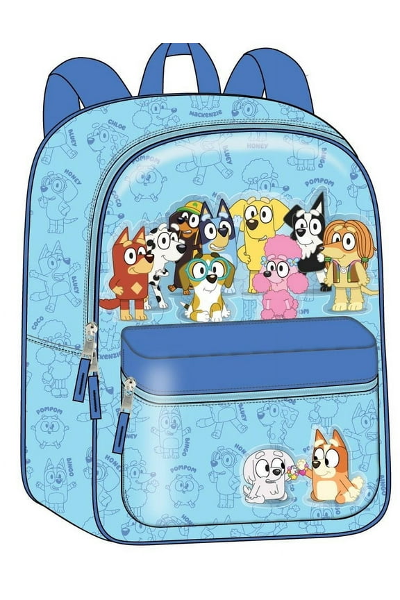 11" PU Leather Bp W/Sublimation Print Embroidery Details