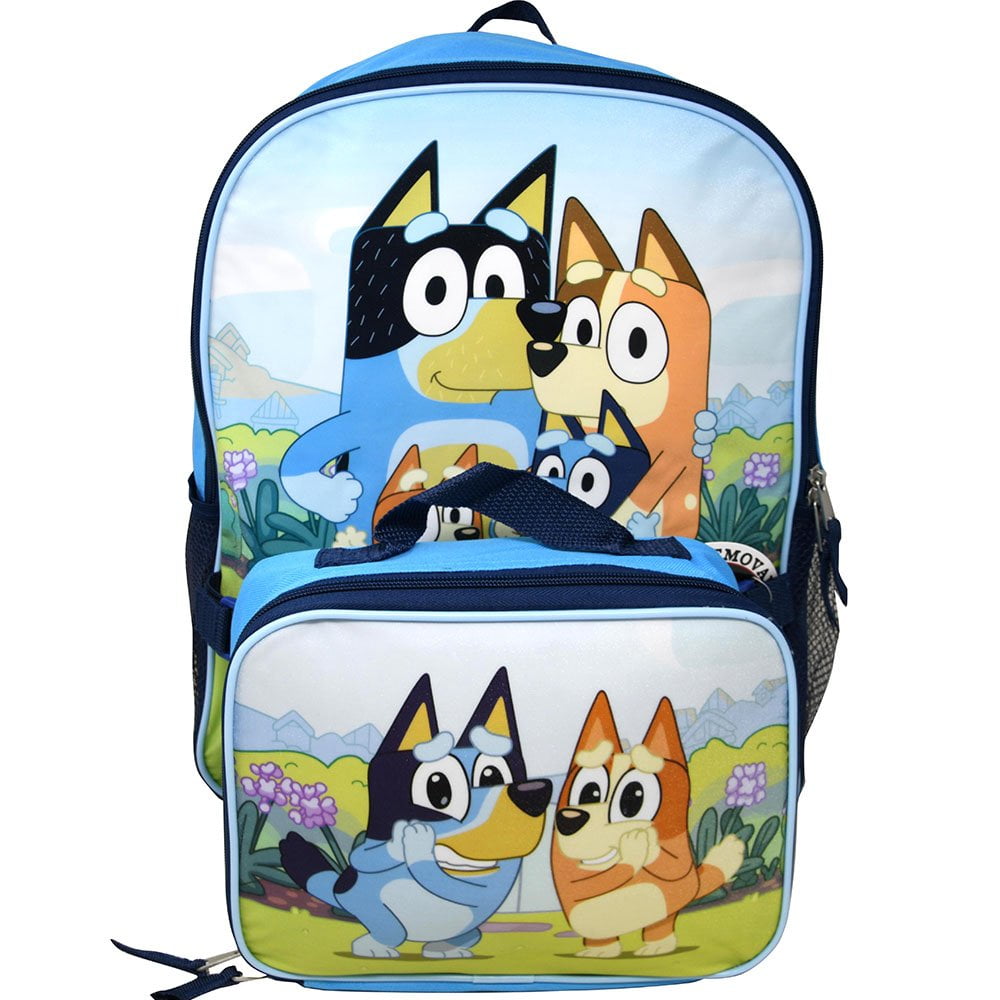Bluey 5pc Kids' 16 Backpack with Lunch Box Set 5 ct