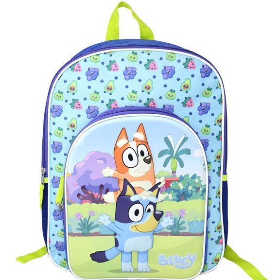 Bluey 16" Backpack with Molded Front Pocket & Printed Straps