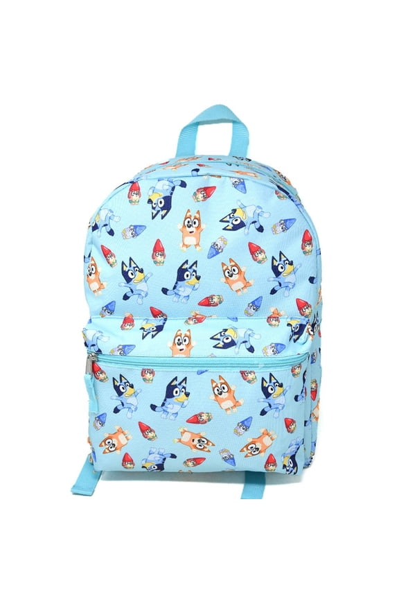 Gnomes All over print Nylon Blue Kids 16" School Backpack for Girls and Boys ages 3+