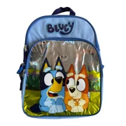 Bluey 16 Canvas Large School Backpack With 2 Mesh Pockets