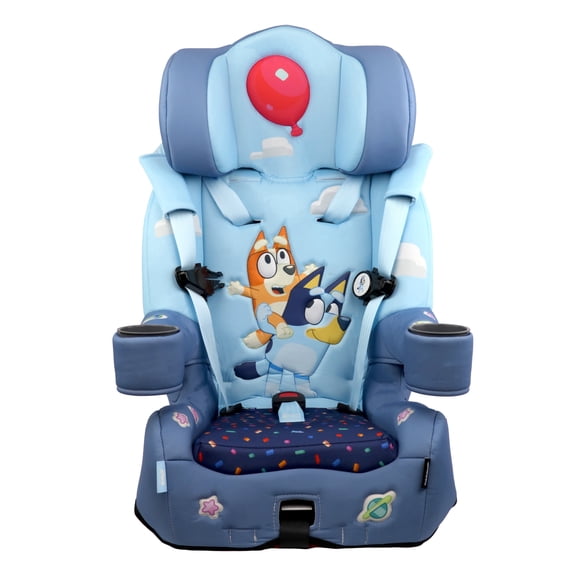 KidsEmbrace BLUEY 2-in-1 Combination Harness to Booster Car, Forward-Facing Harness, Booster, Multi-Position Headrest, Toddler