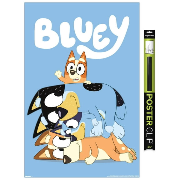 Bluey (2018) - Stacked Up Family Fun Wall Poster, 22.375" x 34"
