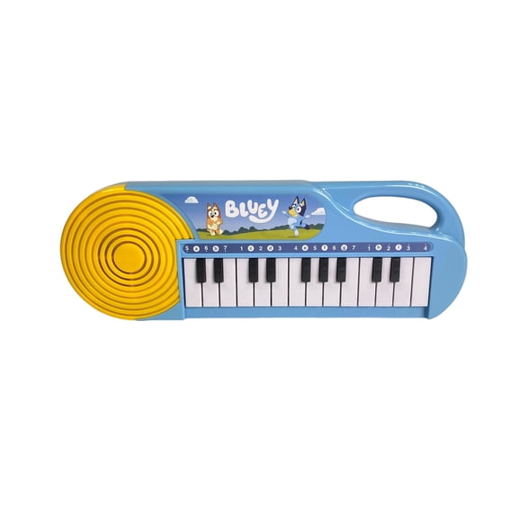 Bluey 23 Note Musical Keyboard - Portable Learn to Play Keyboard Musical Education Learning Toy for Toddlers and Preschoolers