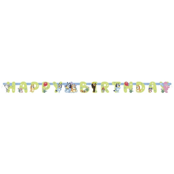 Bluey Birthday Party Banner, 6ft