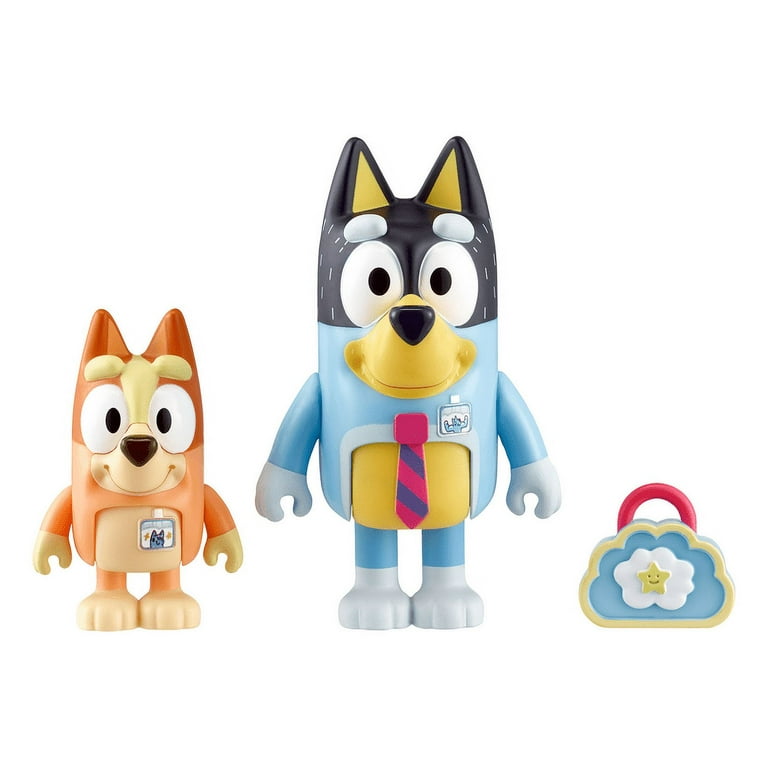 Moose Bluey Family Home To Go Set with Bluey and Bingo Figures and  Furniture