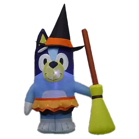 Bluey 3.5-ft LED Halloween Bluey Witch Inflatable