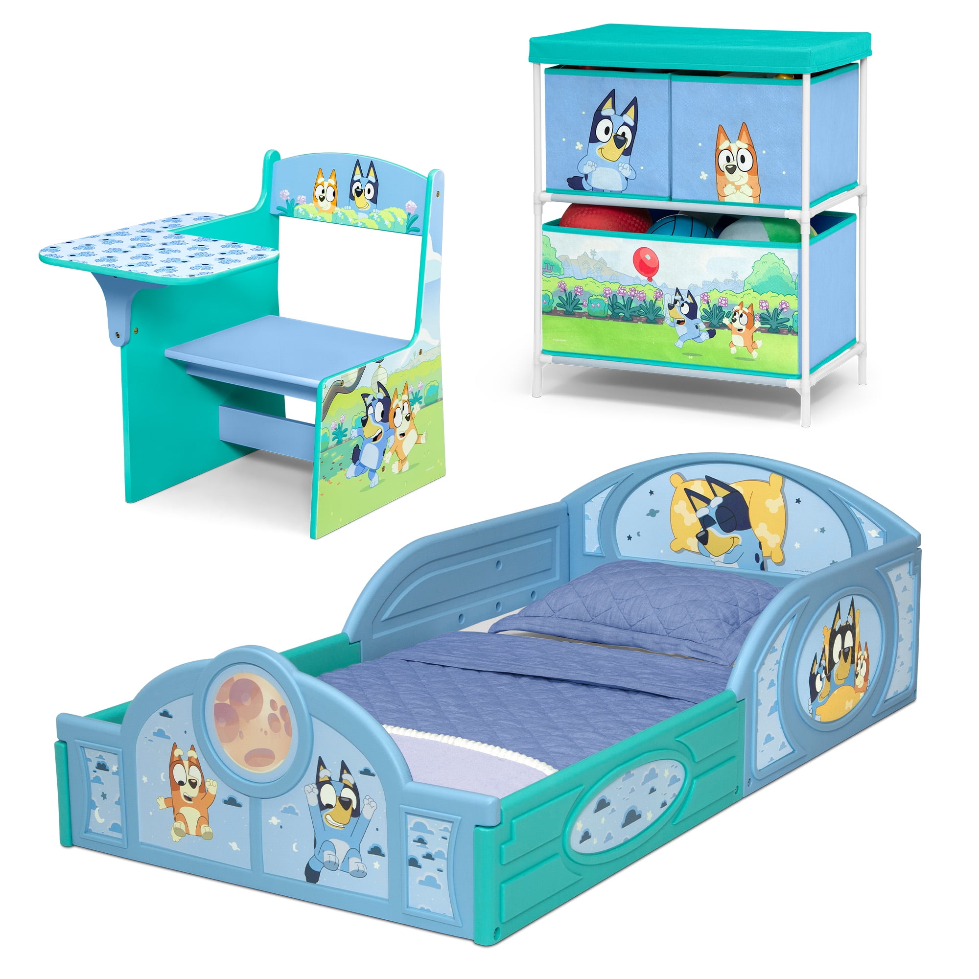 Bluey 3-Piece Toddler Bedroom Set by Delta Childre