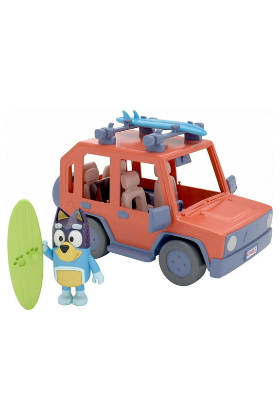 , 4-Wheel-Drive Family Vehicle, with 1 Figure and 2 Surfboards, Toddler Toy