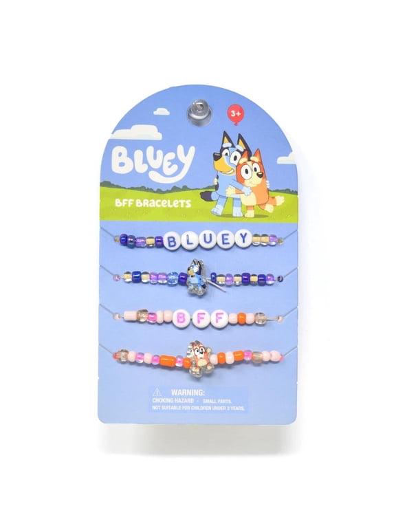 4pk BFF Beaded Bracelets on Card