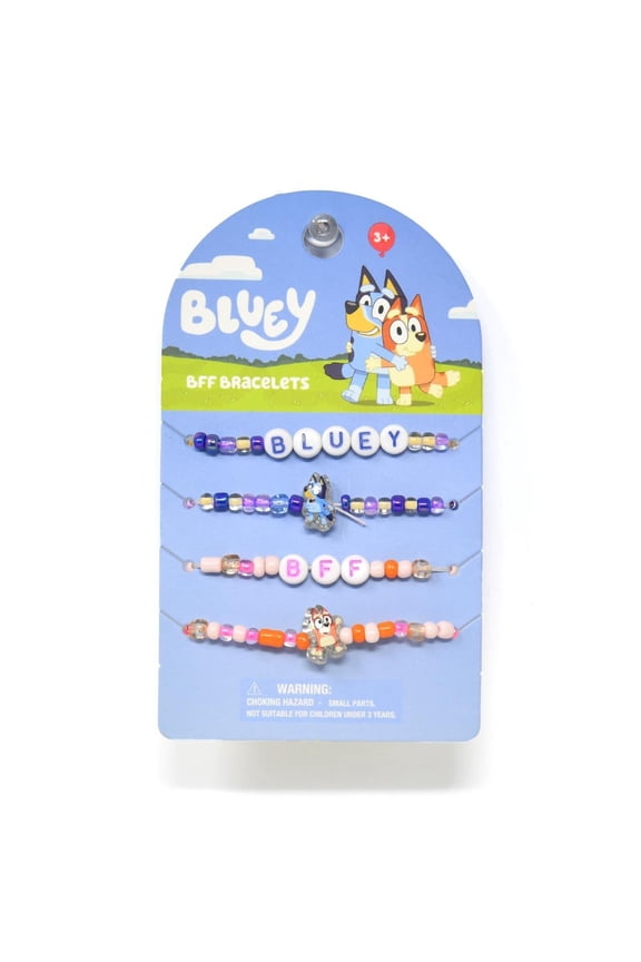 4pk BFF Beaded Bracelets on Card