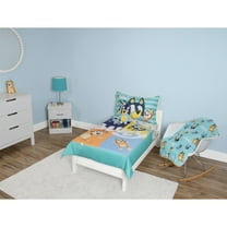 Bluey 5-Piece Toddler Bedding Set & Blanket, Blue, Unisex