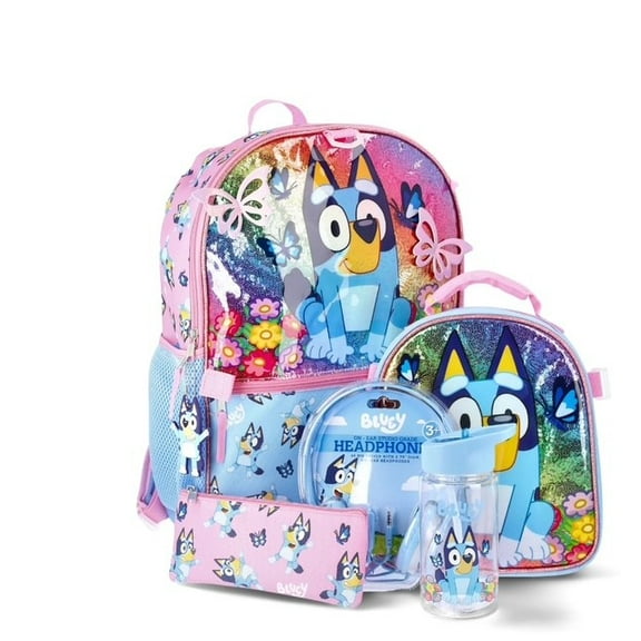 Bluey 6-Piece Backpack Set - Blue