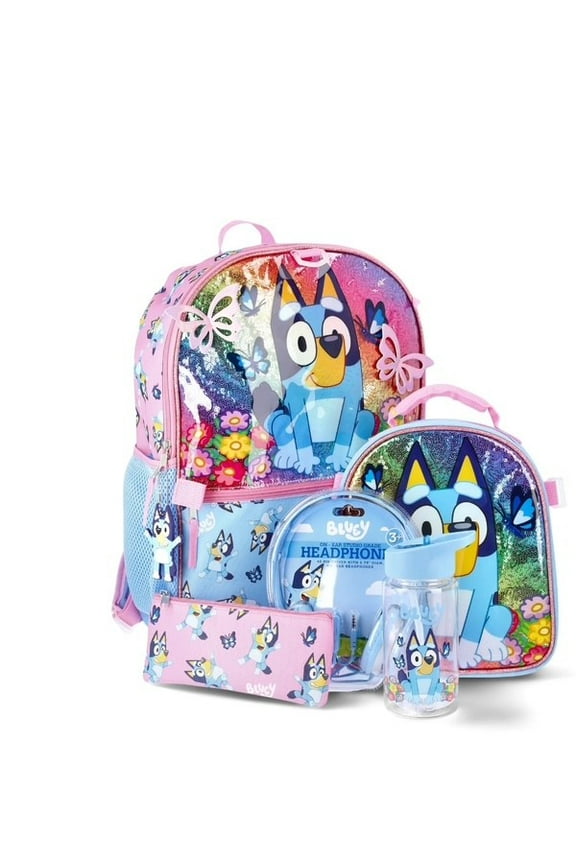 Bluey 6-Piece Backpack Set - Blue