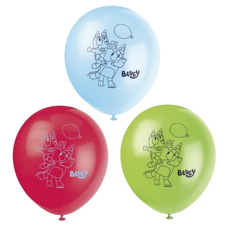 Bluey 8 Ct Latex 12" Balloons Birthday Party