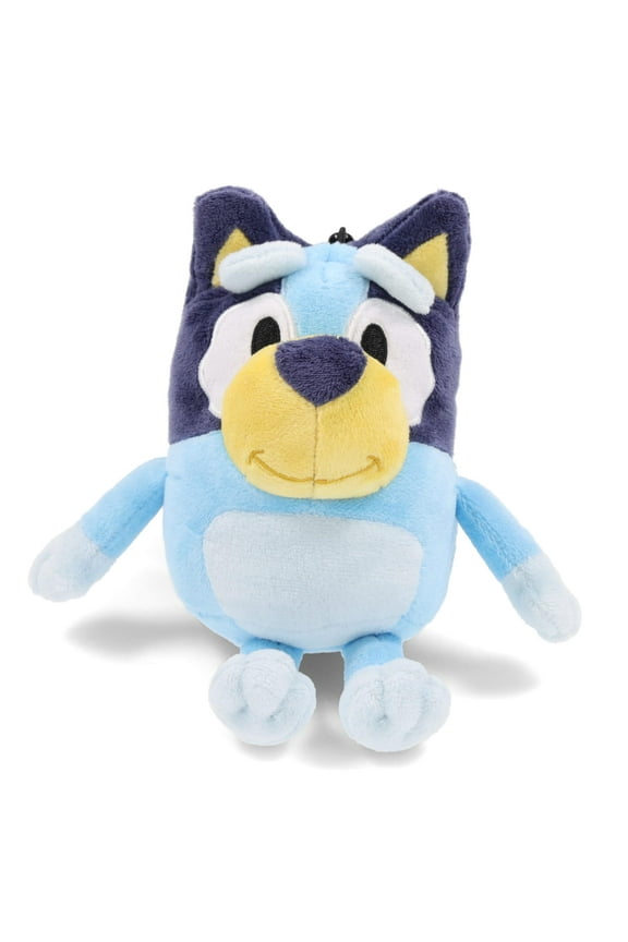 Kids Plush Zipper Pull Keychain, Blue