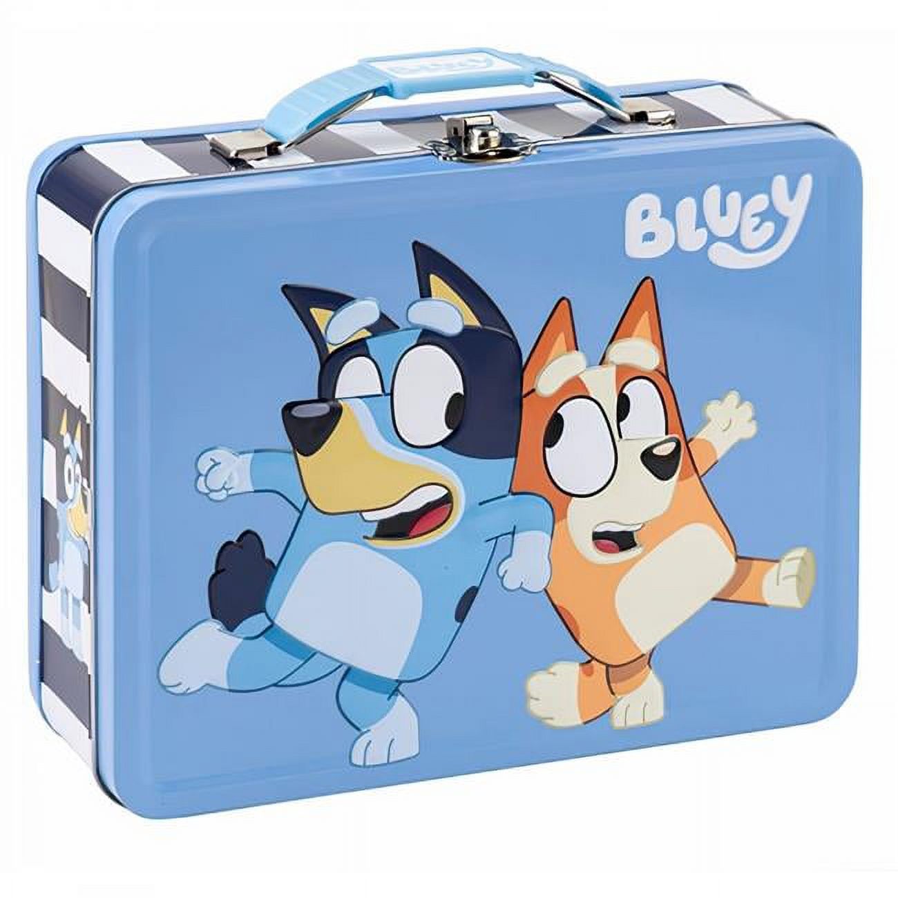 Officially Licensed Bluey & Bingo Kids Tin Lunchbox Container, Green