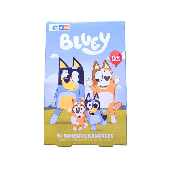 Bluey Adhesive Bandages - 14 count