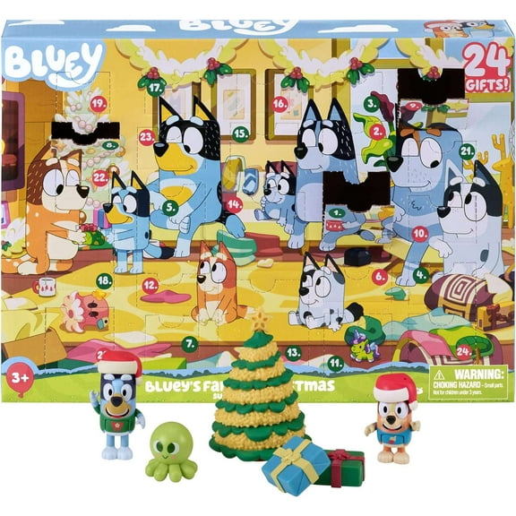 Bluey Advent Calendar Christmas Countdown 24 Pieces New
