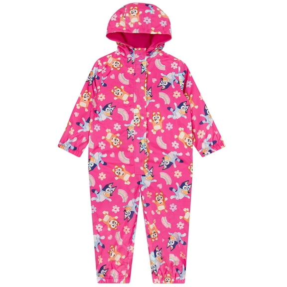 Bluey And Bingo Girls Puddle Suit Blue Sizes 2T To 8