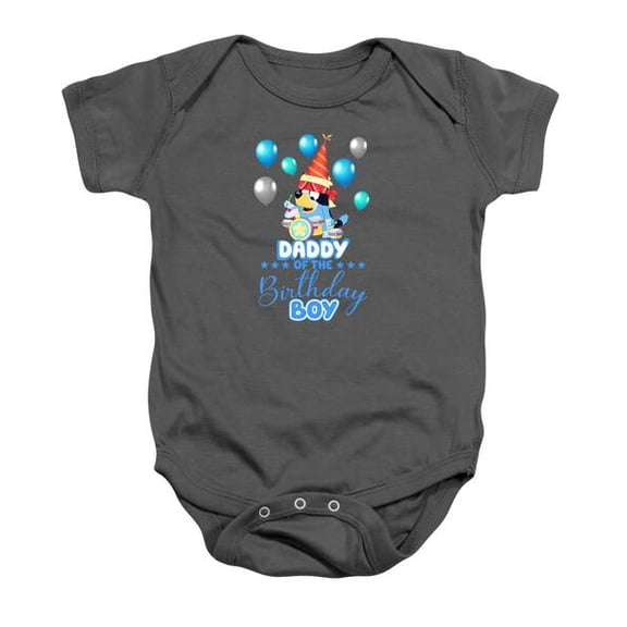 Bluey And Bingo Daddy Happy Birthday Boy Baby Onesie Gift For Her, Trending Bluey Tee, Bluey Friends Tees Cute Baby Onesie, BABY BODYSUIT LAT 4424