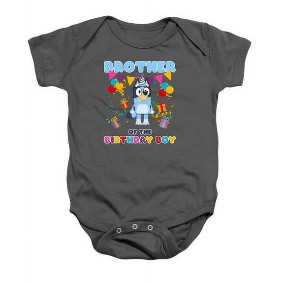 Bluey And Bingo Happy Birthday Bro Baby Onesie Bluey Design, Bluey Dog T-Shirt, Kids Birthday Tee Cute Baby Onesie, BABY BODYSUIT LAT 4424