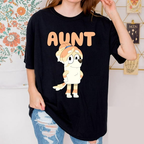 Bluey Aunt shirt, Bluey Uncle shirt, Bluey family shirt, Bluey family, Bluey party, Bluey holiday,Orange Color,Size 3XL