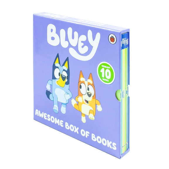 Bluey: 10 Awesome Box of Books Collection Set - Ages 3+ - Paperback