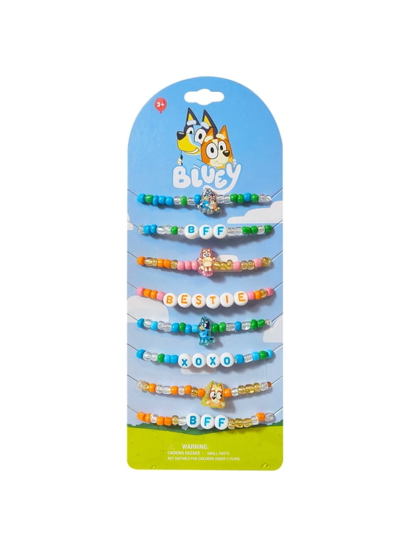 BFF Beaded Bracelets Set, 8 Unique Designs for Kids, Stretch Bands