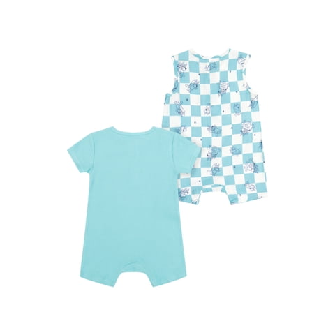 Bluey Baby Boy 2 Pack Rompers, Sizes 0/3 Months-24 Months