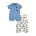 thumbnail image 1 of Bluey Baby Boy 2 Pack Rompers, Sizes 0/3 Months-24 Months, 1 of 7