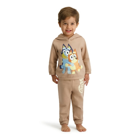 Bluey Baby Boy 2 Piece Fleece Jogger Set, Sizes 0-24 Months