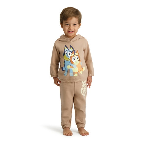 Bluey Baby Boy 2 Piece Fleece Jogger Set, Sizes 0-24 Months
