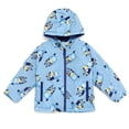thumbnail image 1 of Bluey Baby Boy or Girl Hooded Rain Jacket with Front Pockets Light Blue Bluey, 1 of 4