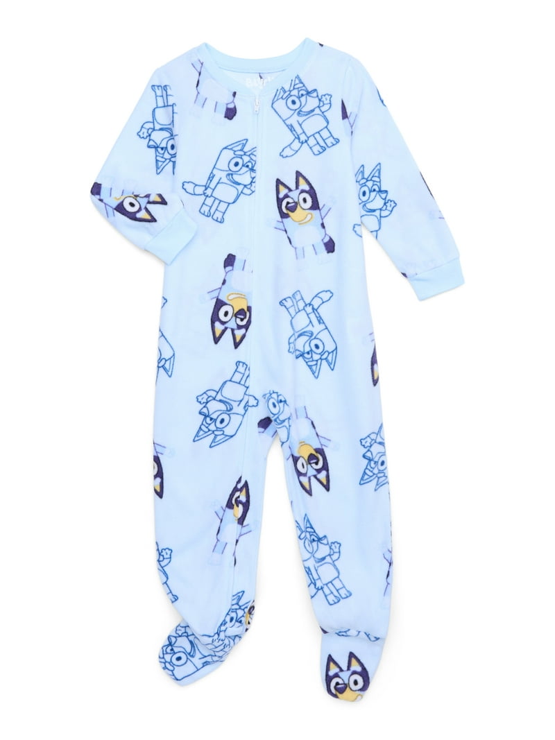 Bluey Baby Boys and Toddler Boys Blanket Sleeper Pajamas, One