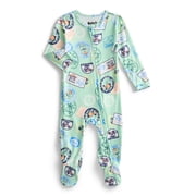 Character Baby Boys or Girls Cozy and Comfortable Viscose Two-Way Zip Footed Sleep 'N Play One-Piece Pajamas, Sizes 0M–6/9M