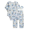 thumbnail image 1 of Bluey Unisex Baby Easter Long Sleeve Bodysuit with Matching Joggers, 2-Piece Set, Sizes Newborn-12M, 1 of 7