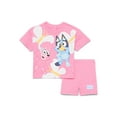 thumbnail image 1 of Bluey Baby Girls Graphic Tee and Shorts Set, 2-Piece, Sizes 0/3M-24M, 1 of 7