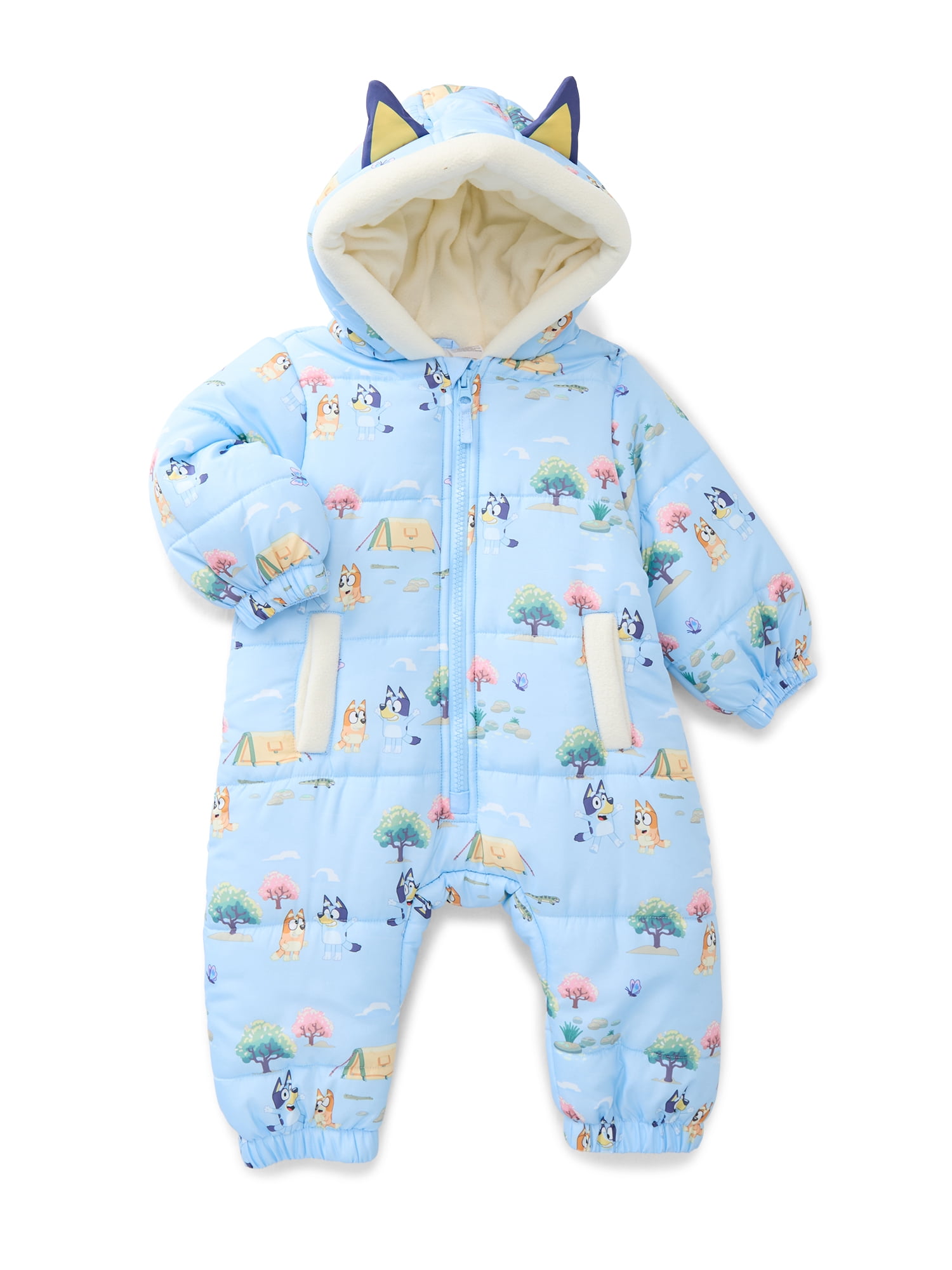 Character Baby Pram with Hood, Sizes 0/3M-12M