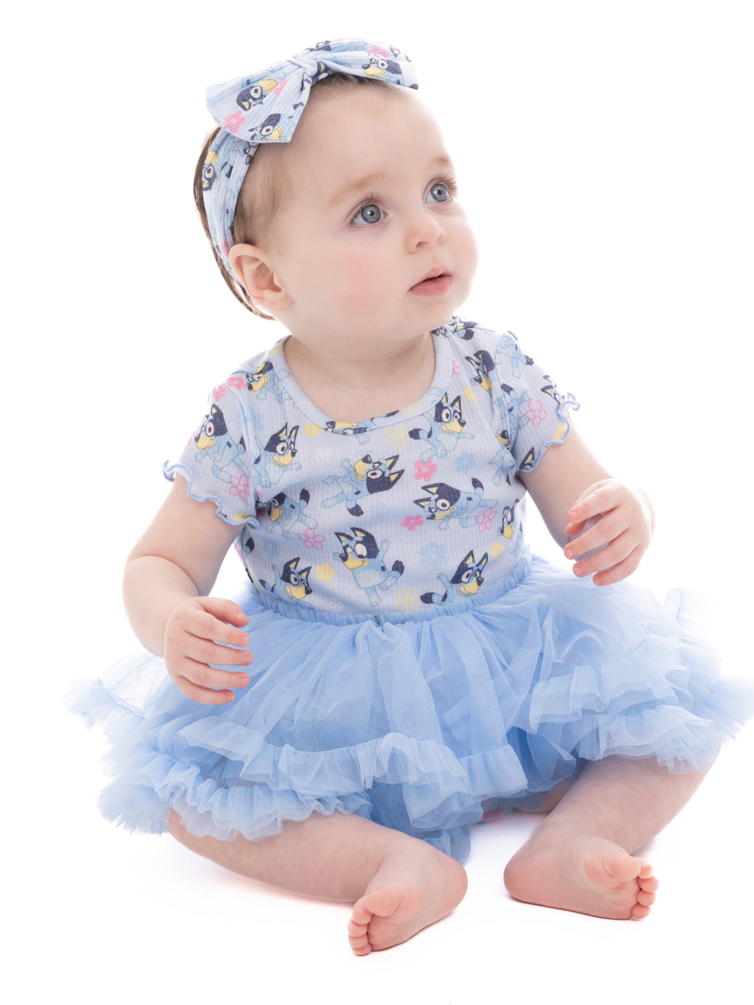 Bluey Official Licensed Sparkle Tutu Dress – Comfortable Playwear